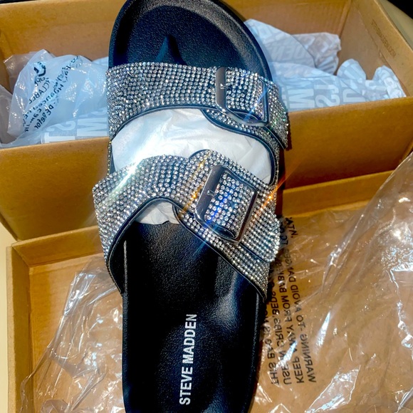Steve Madden Rhinestone Sandals - Picture 6 of 6